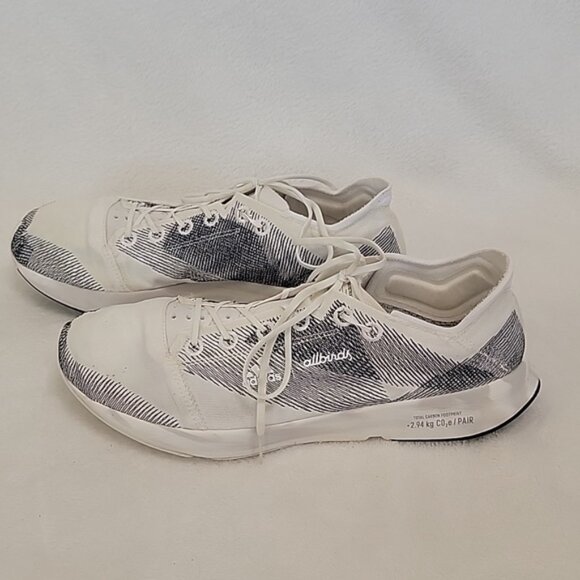 adidas Allbirds White Black Athletic Shoes Size 9